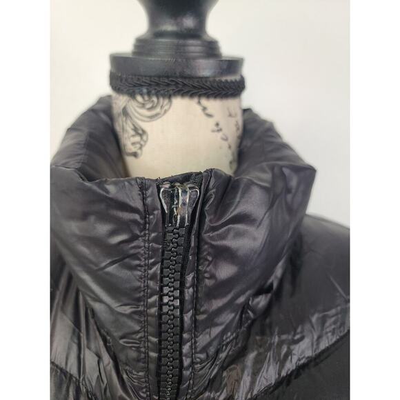 Andrew Marc Coat Womens SZ Small Black Down Puffer Coat Longline - Picture 5 of 16